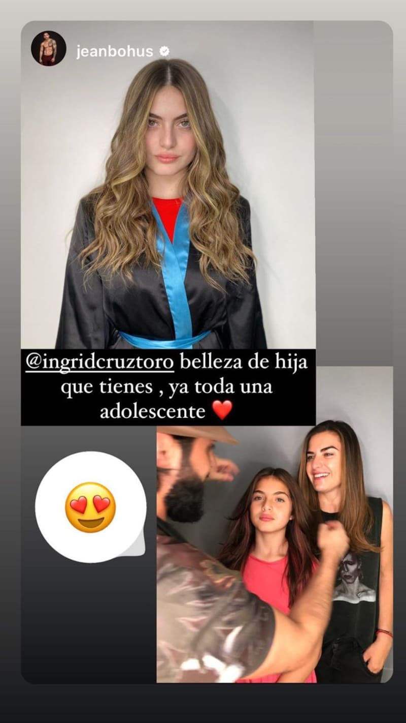 Publicación de Ingrid Cruz y su hija Emilia Scheinffelt.