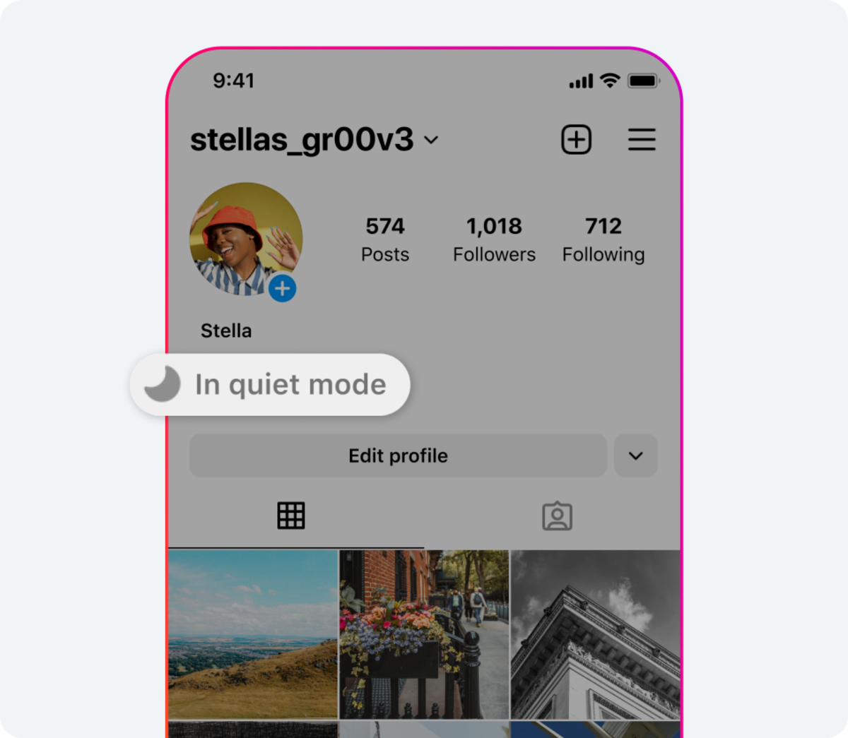 Así se verá tu perfil cuando actives el modo silencioso.