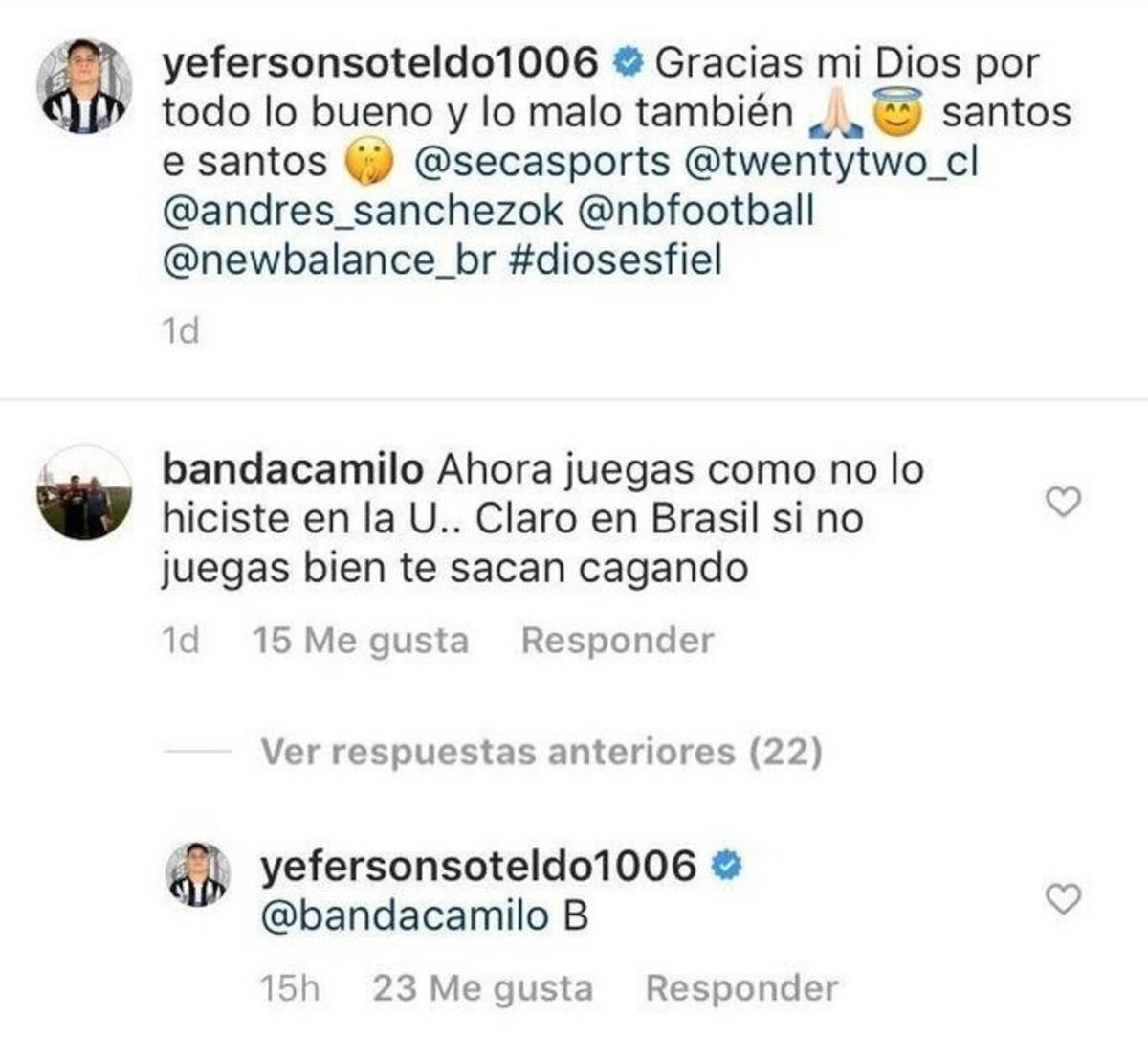 Yeferson Soteldo y su burla a los hinchas de la U en 2019.