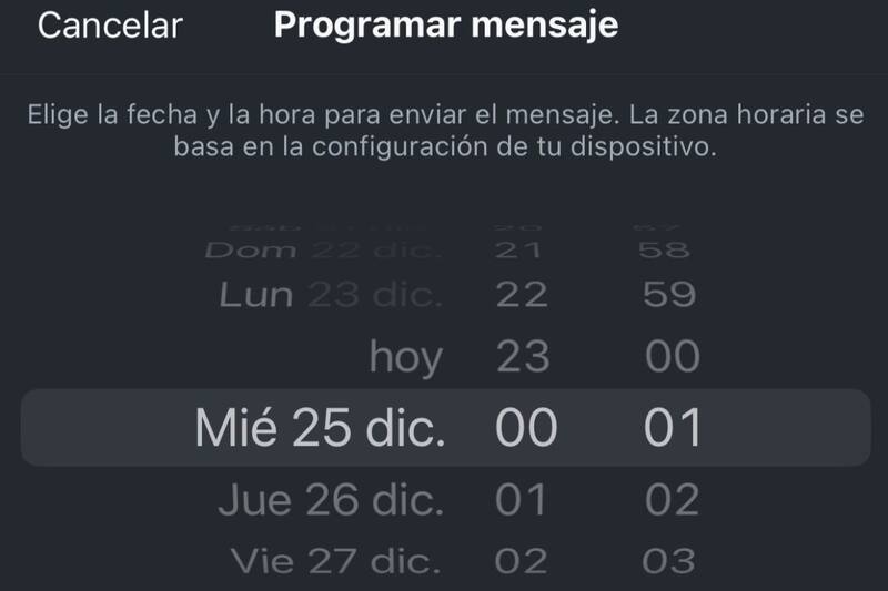 Así puedes dejar todos los mensajes navideños programados para esta noche.