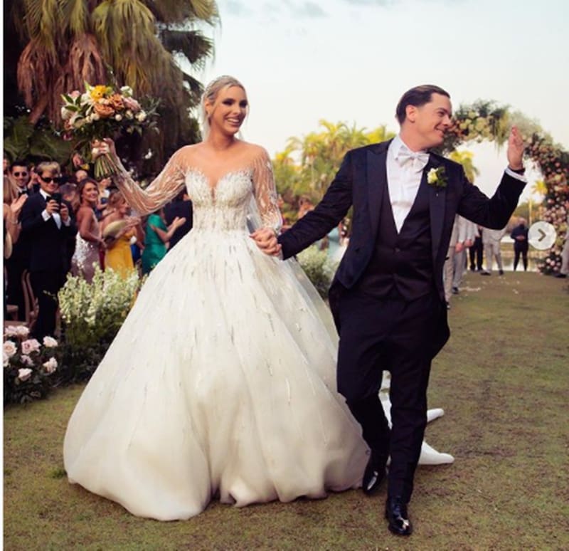 Así lucieron Guaynaa y Lele Pons en su boda