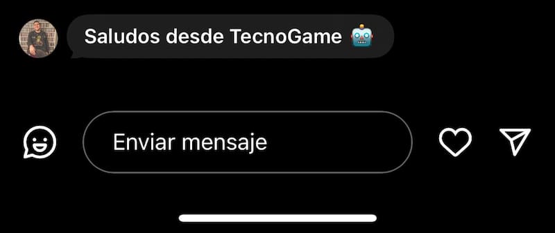 Así se ven las respuestas Eco de Instagram. Si hay más de una, irán apareciendo en orden de llegada.