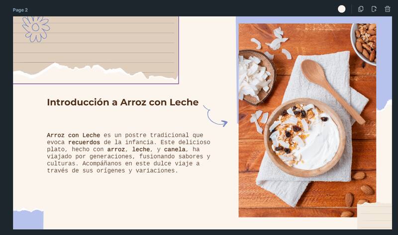 Dependiendo del tono que le des, el interior de la presentación tendrá texto más divertido, formal, creativo, etcétera.