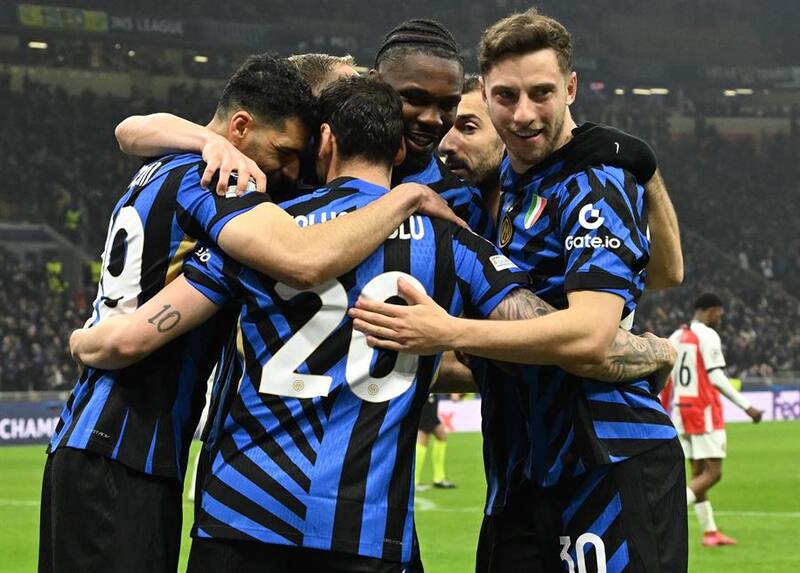 El cuadro neroazurro está en cuartos de la Champions. Foto: EFE.