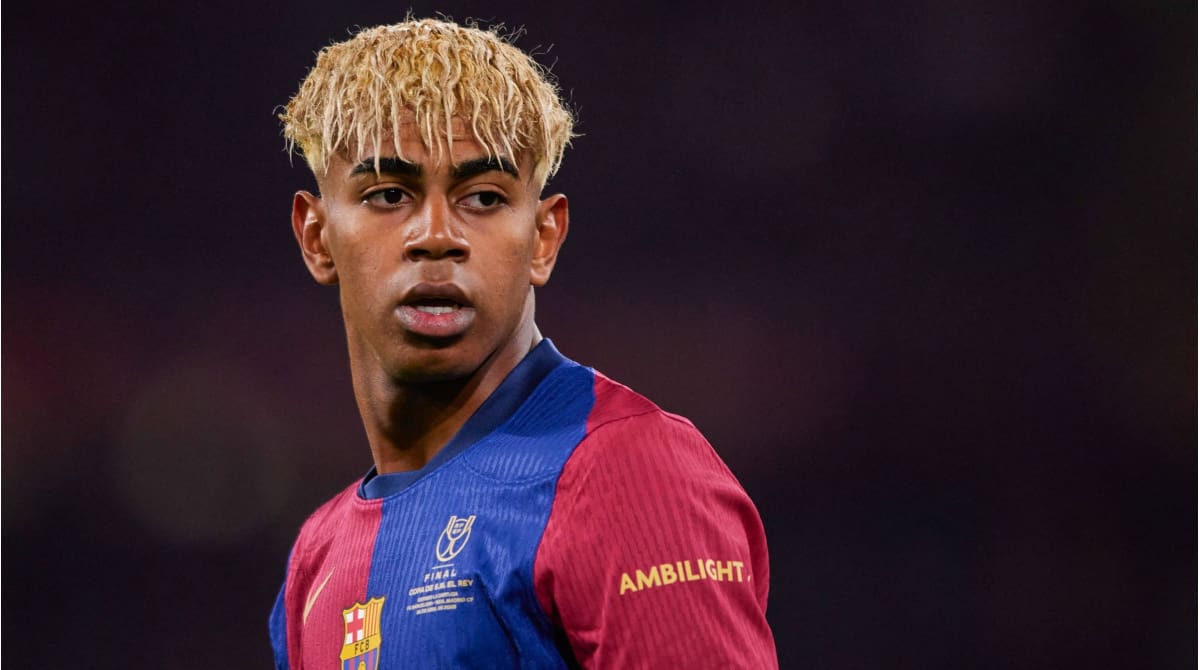 Lamine Yamal jugando por el Barcelona. Foto: @FCBarcelona en Instagram
