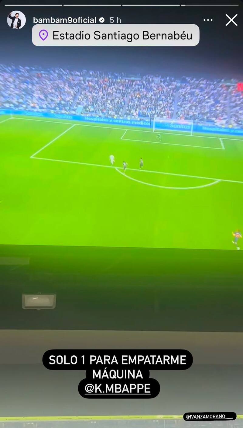 Iván Zamorano festejó el doblete de Mbappé.