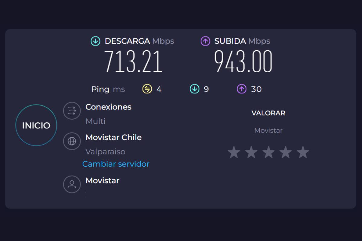 Los datos que aparecerán al realizar la prueba son los siguientes.