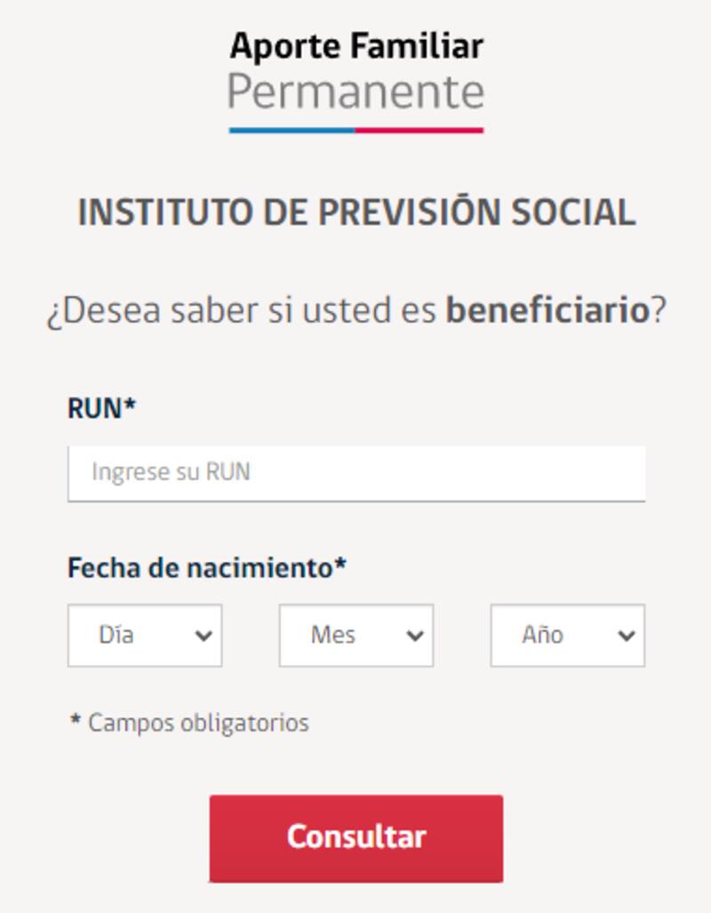 Conoce si tienes pagos pendientes del Aporte Familiar Permanente.