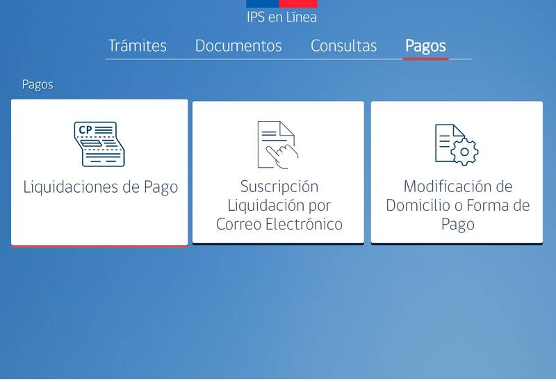 Así luce la plataforma habilitada para descargar las liquidaciones de pago.
