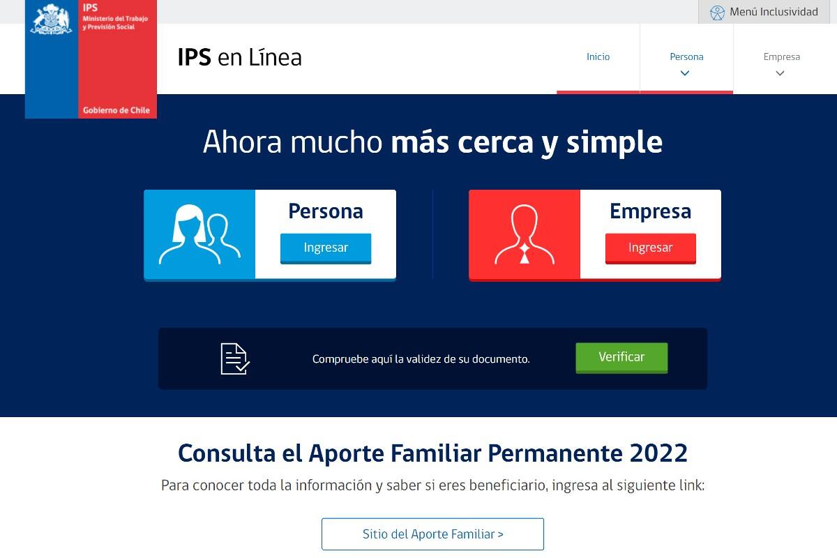 Conoce todos los trámites que puedes realizar ingresando al sitio del IPS en Línea solo con tu RUT.