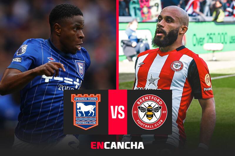 por la fecha 36 de la Premier League. Foto: Prensa Ipswich Town y Brentford.