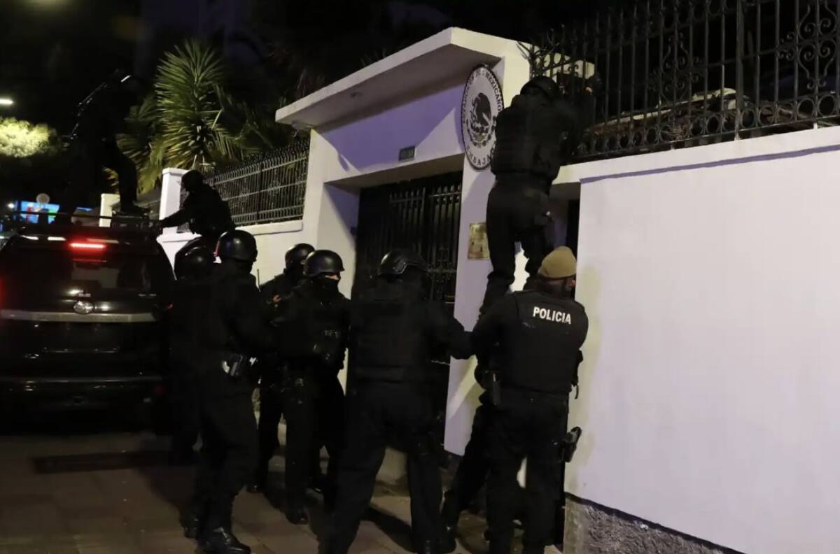Video | México rompe relaciones internacionales con Ecuador tras irrupción policiaca en la embajada