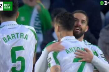 Notable carrerón y asistencia de Antony: Isco anota este golazo para el Betis de Manuel Pellegrini