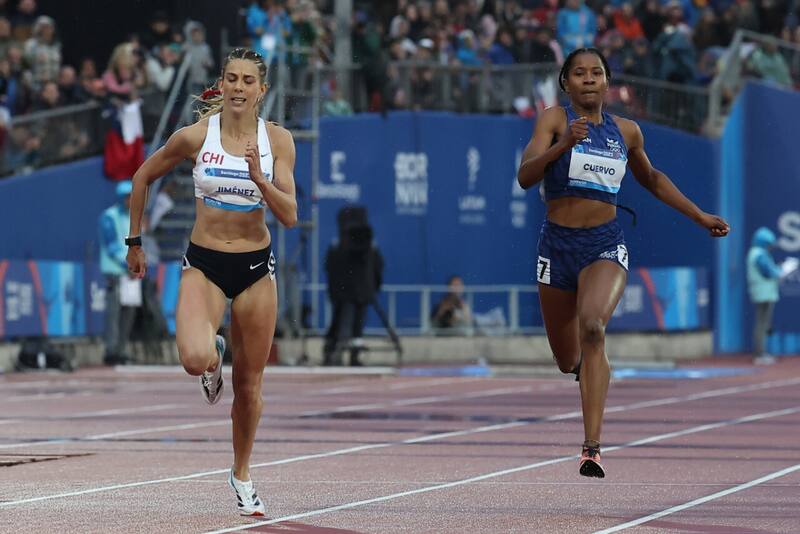 no pudo clasificar a la final de los 200 metros planos. Foto: Photosport.