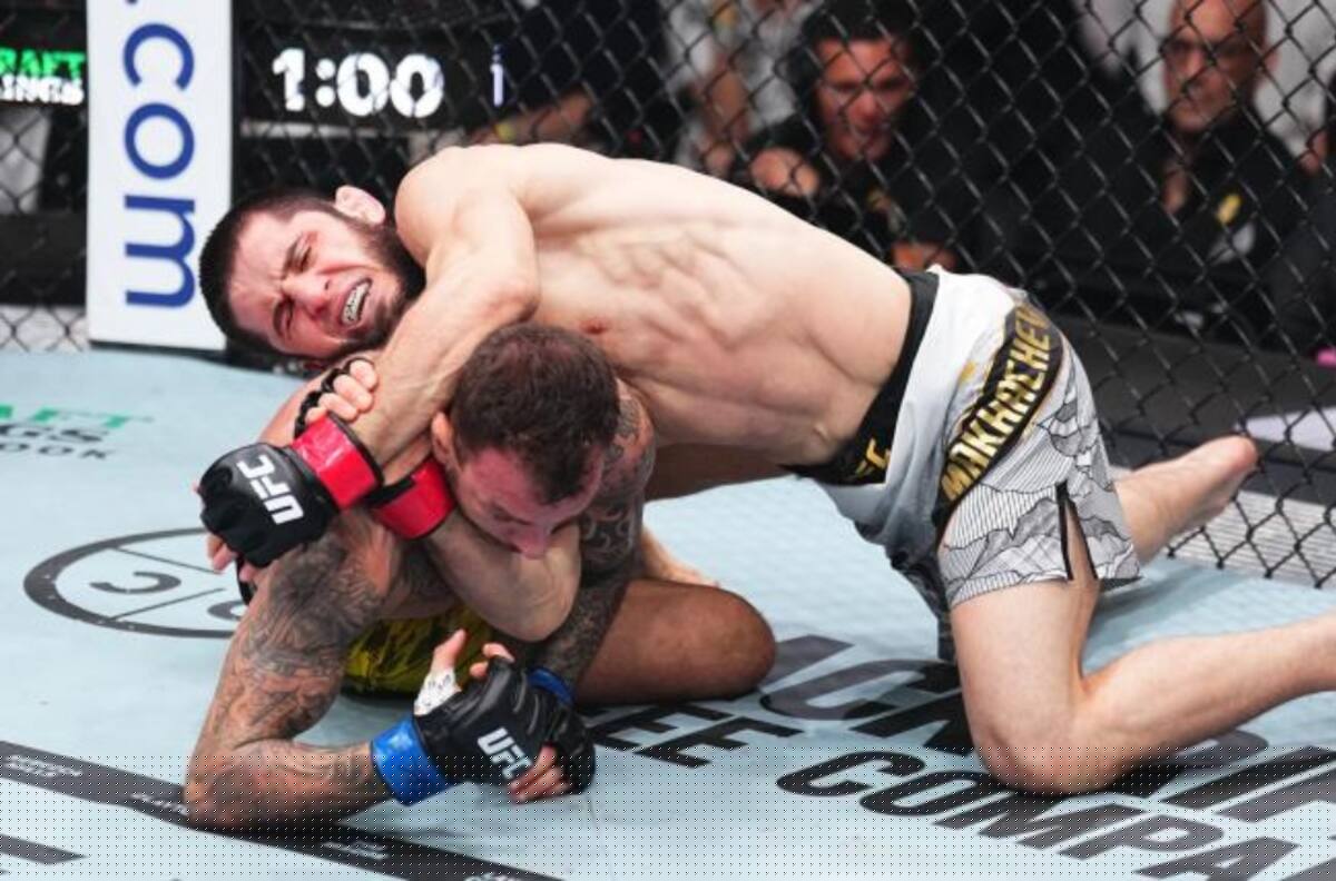 ¡En solo 4 minutos! Islam Makhachev venció a Renato Moicano en la UFC 311 y sigue su reinado