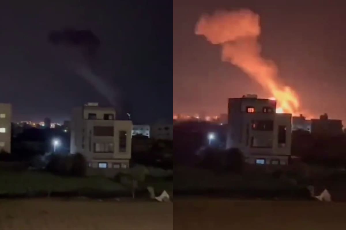 El bombardeo se registró durante esta jornada, el que sería en respuesta al disparo de un cohete desde Gaza: Foto: Captura de video.