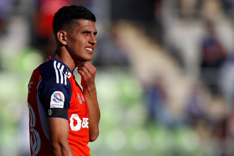 en partido de Universidad de Chile durante la temporada 2023.