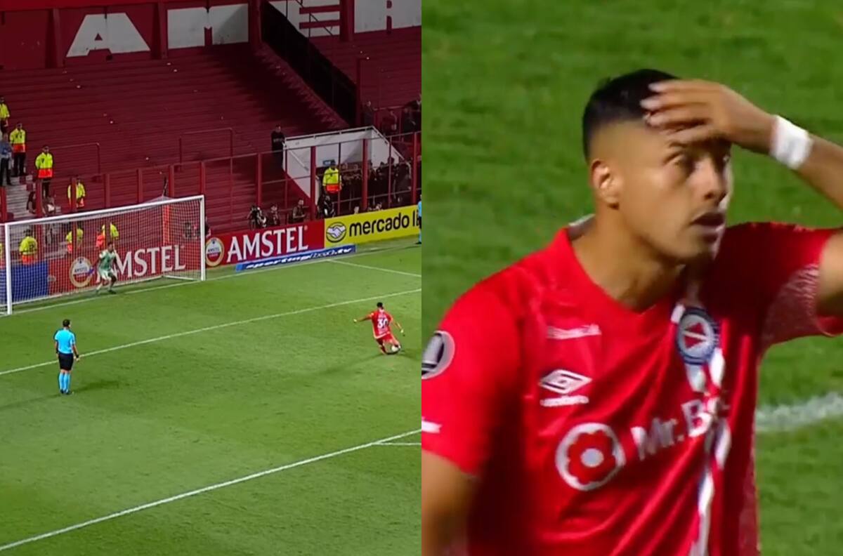 VIDEO | El penal que falló Iván Morales para Argentinos Juniors: costó la eliminación de Libertadores