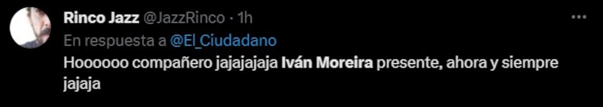 Captura de "X" sobre arremetida de Moreria contra José Antonio Kast