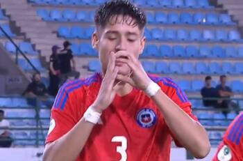 El golazo de Iván Román que le dio el empate a La Roja Sub-20 ante Uruguay por el Sudamericano