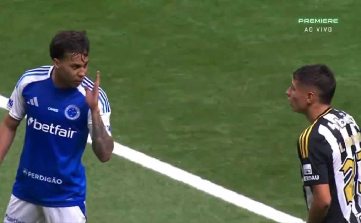 Fue protagonista del Clásico Mineiro. Foto: Captura