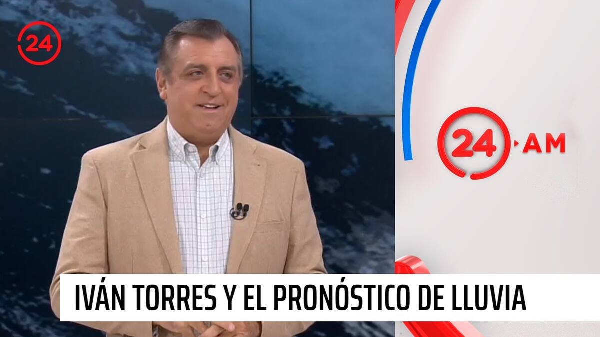 Informó a qué hora comenzará la lluvia de este martes en Santiago. Créditos: TVN