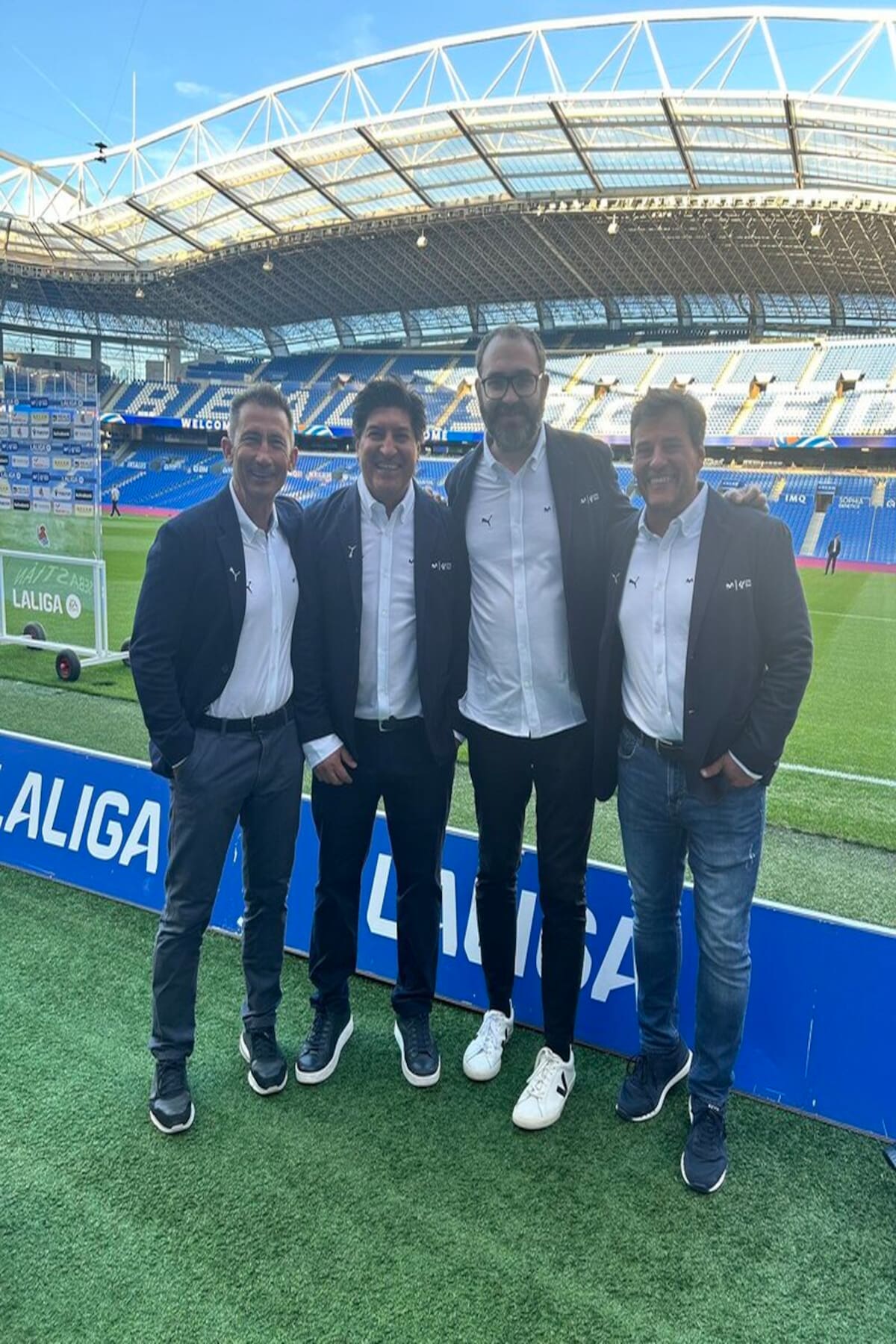 Iván Zamorano en el Santiago Bernabéu. Foto: X Carlos Martínez
