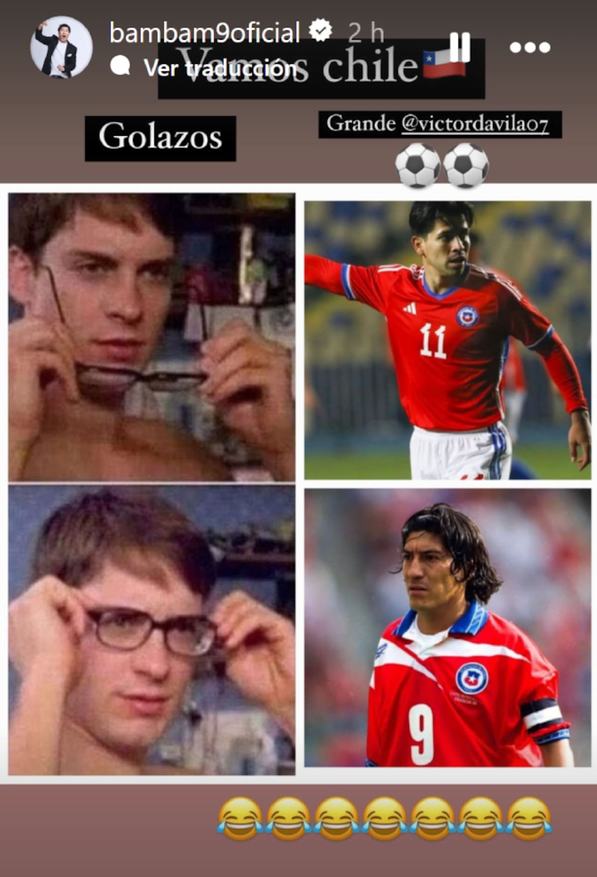 El meme que subió Iván Zamorano a través de sus redes sociales