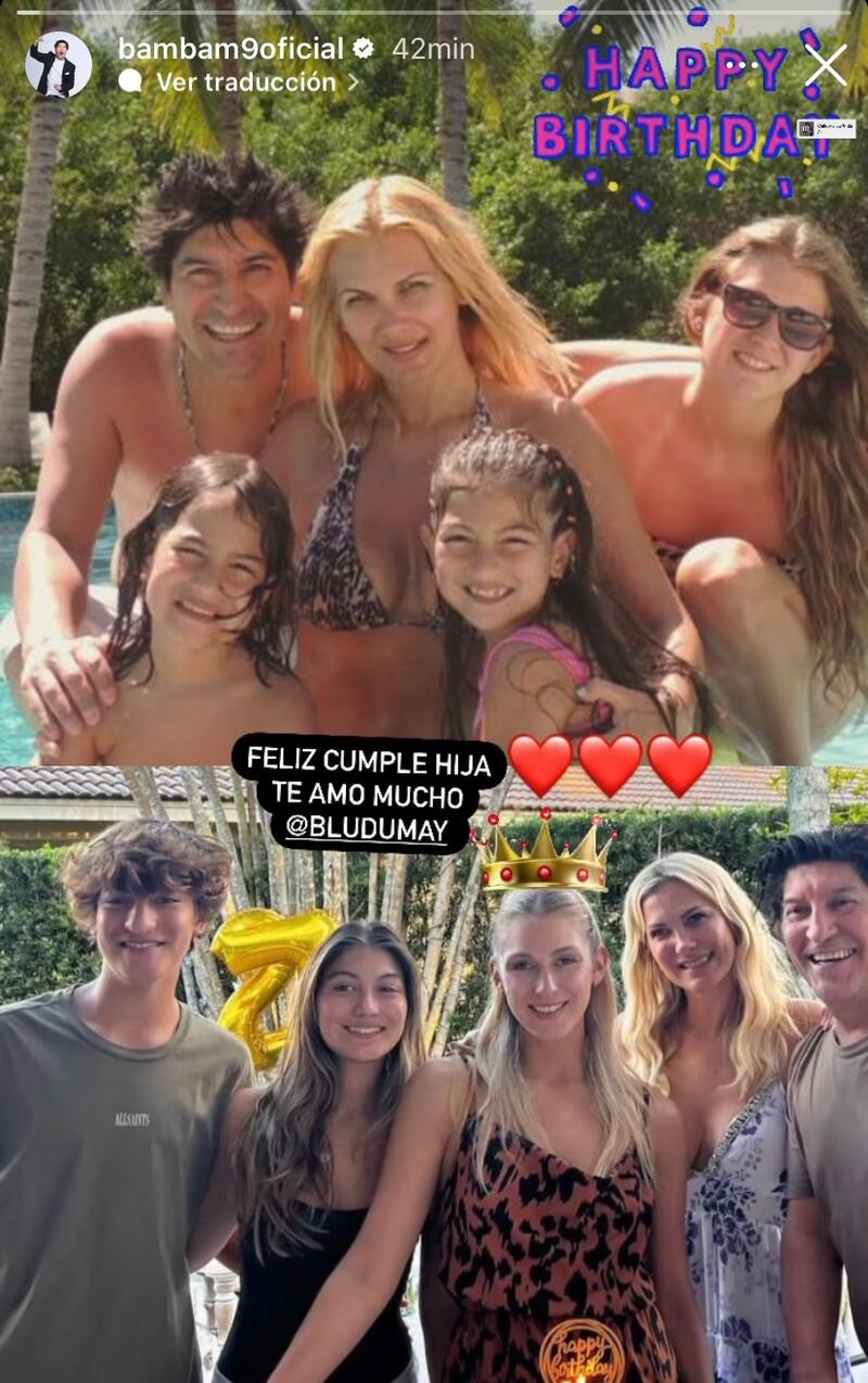 El mensaje de Iván Zamorano para Blu Dumay. Foto: Instagram.