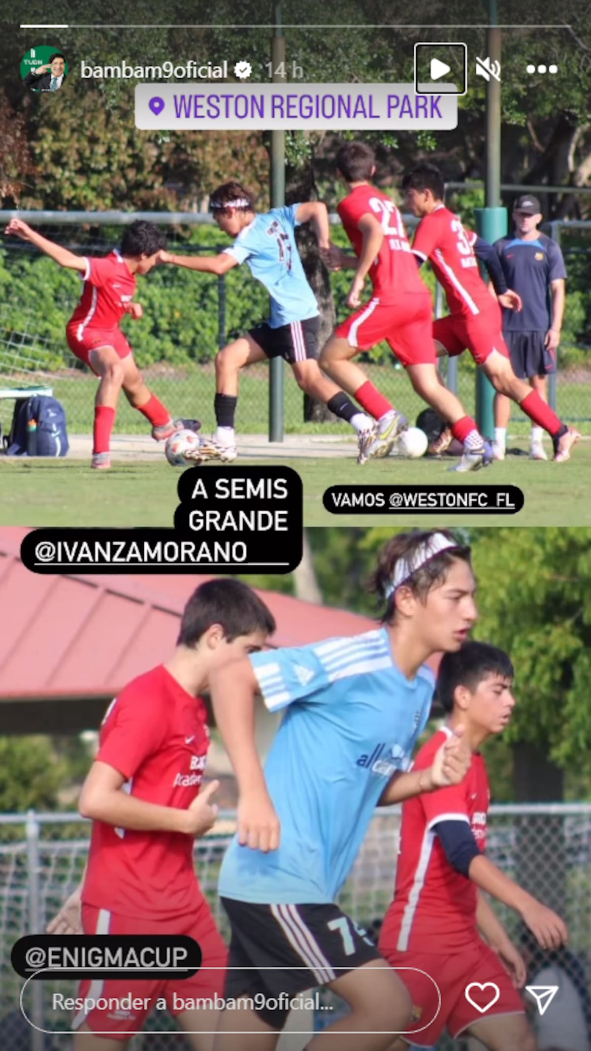 Padres de Iván Zamorano Alberó celebran su logro deportivo