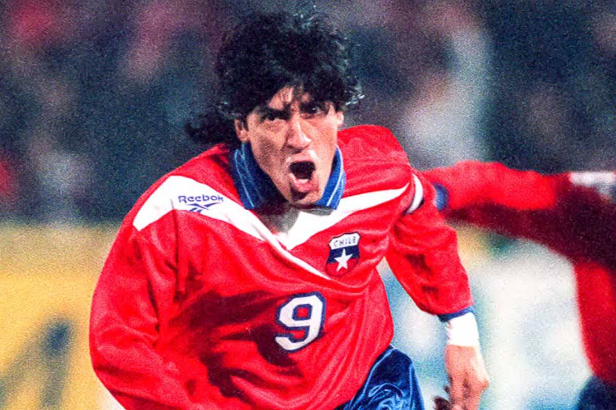 Iván Zamorano anotó 34 goles con la camiseta de la Selección Chilena