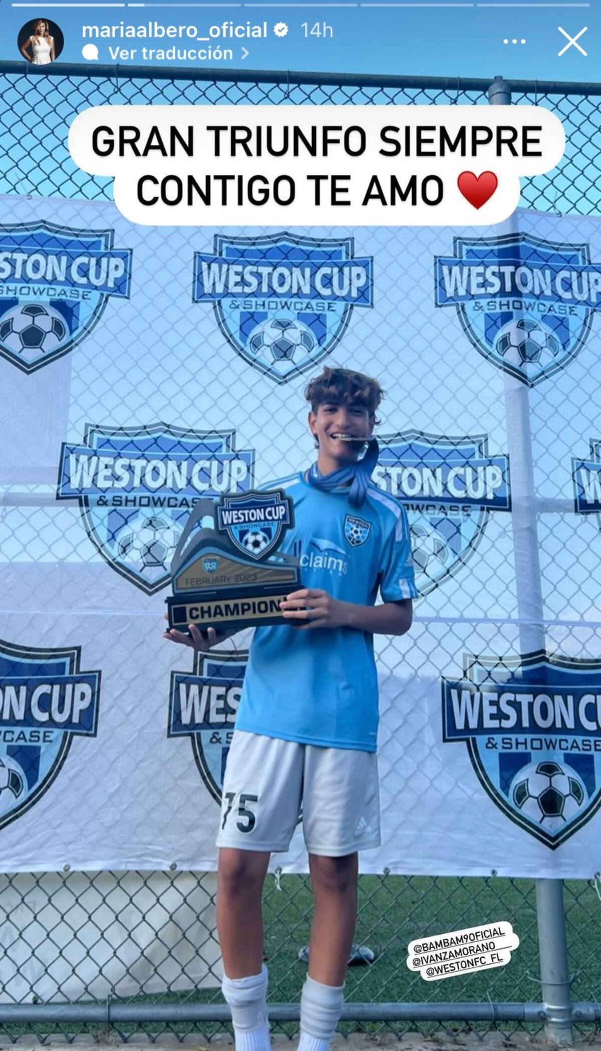 Triunfó en la copa Weston en Estados Unidos.