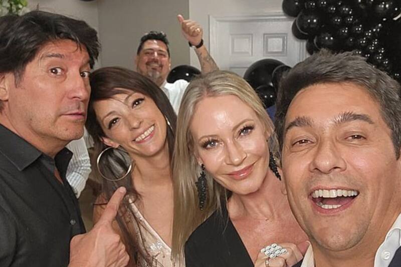 Iván Zamorano, Marcela Vacarezza y Rafael Araneda / Créditos: Instagram