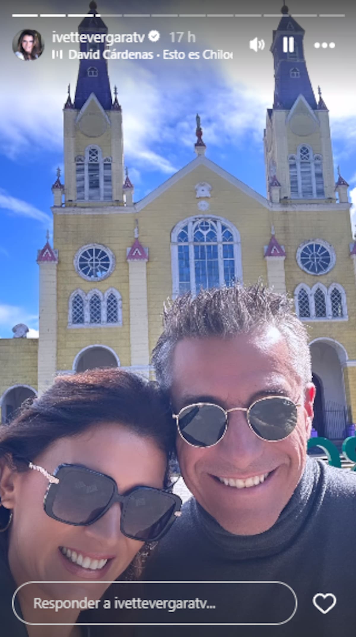 La pareja se encuentra de paseo por el sur de Chile.