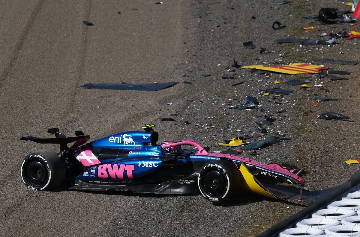 VIDEO | Brutal accidente de piloto de Alpine en los ensayos de la F1: “Dios mío, no sé qué ha pasado”