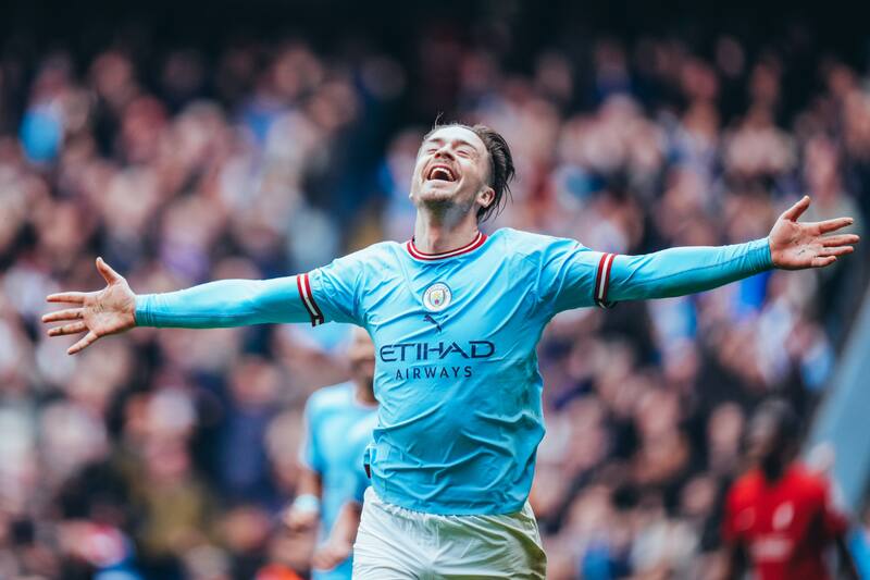 Jack Grealish fue uno de los mejores en el Manchester City vs Liverpool. Foto: @ManCityES