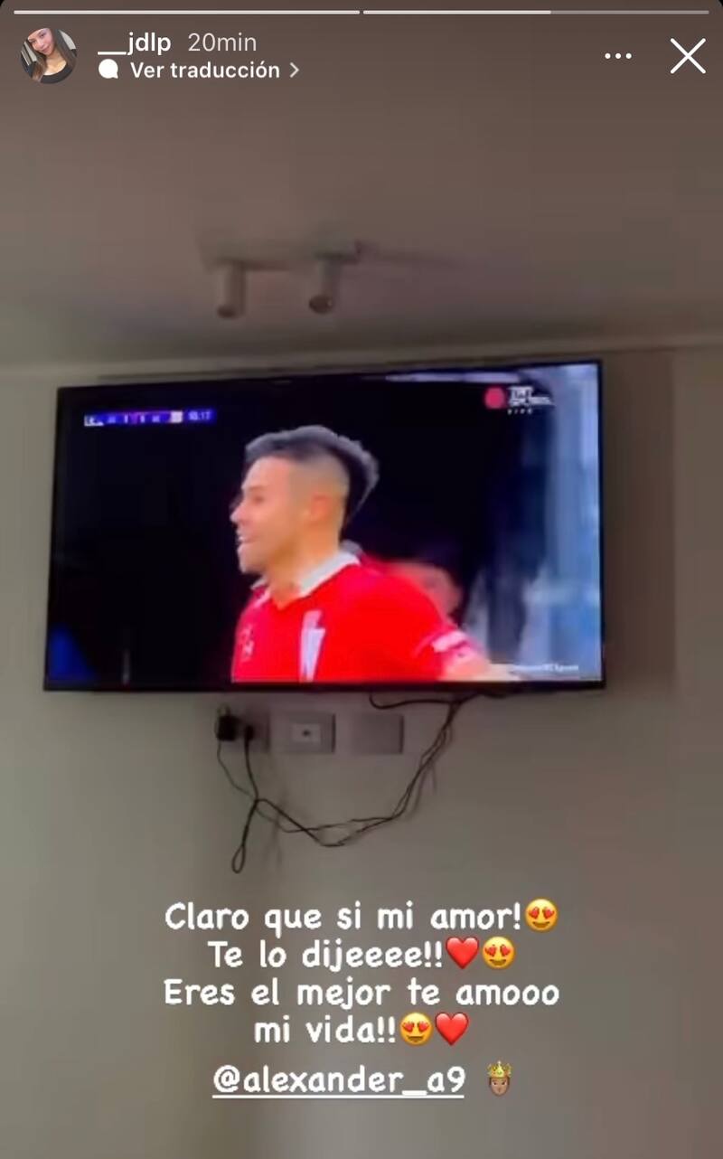 El mensaje de Jael de la Paz para Alexander Aravena. Foto: Instagram.