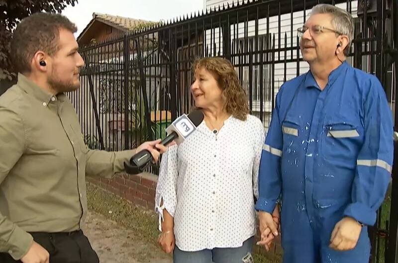 Jaime Leyton junto a Viviana Arancibia. Créditos: Pantallazo Mega