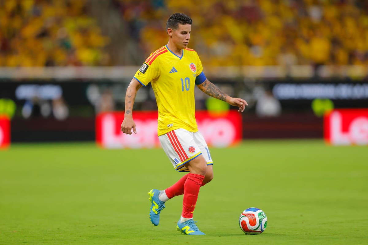 El volante jugando en la Selección Colombia. Foto: ATON.