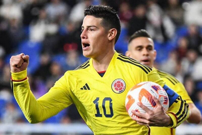 James Rodríguez ya está en Colombia preparando la Copa América con su selección.