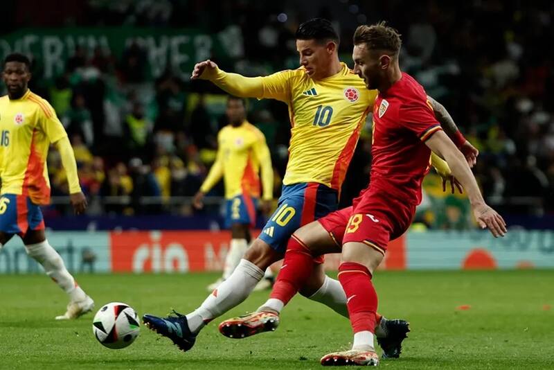 James Rodríguez en la Copa América 2024. Foto: EFE.