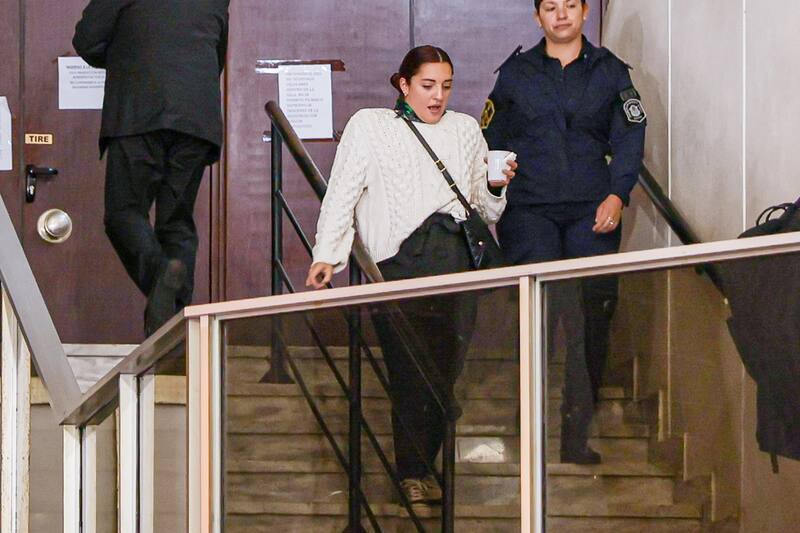 Una de las hijas de Diego Maradona en el juicio por la muerte de su padre. EFE