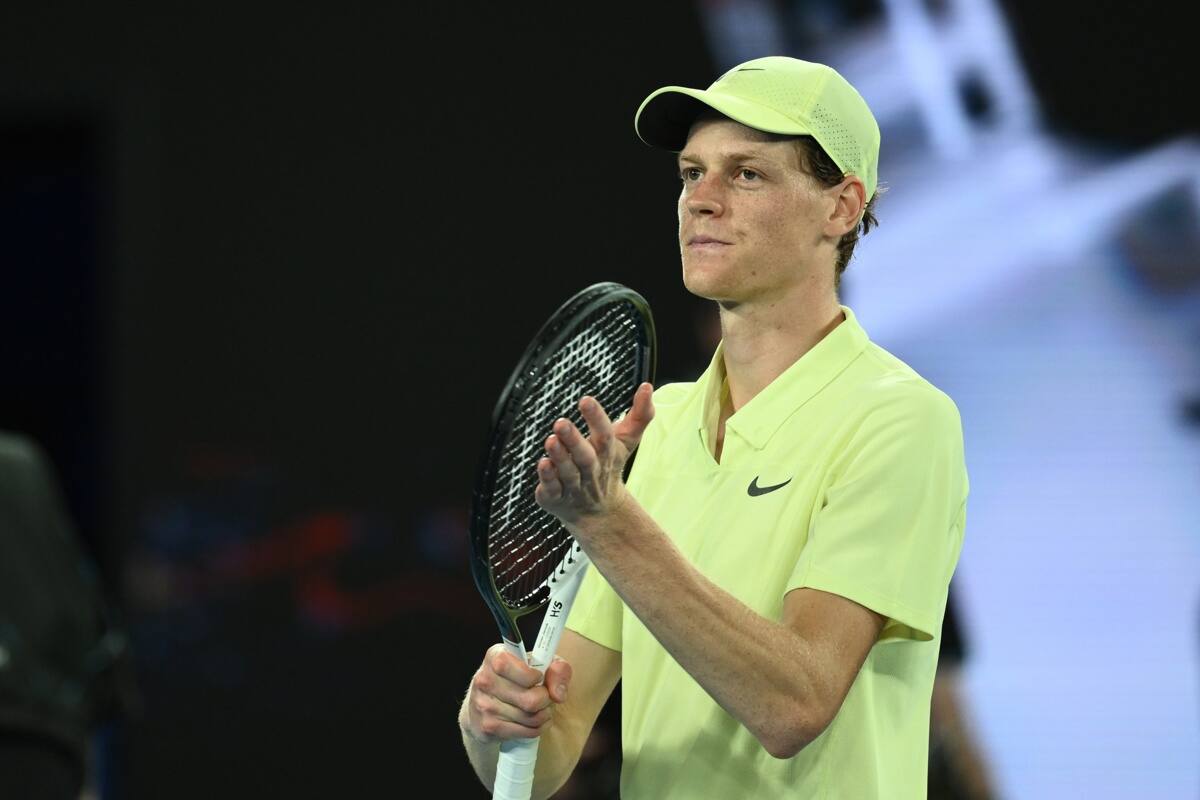Jannik Sinner en el Australian Open. EFE