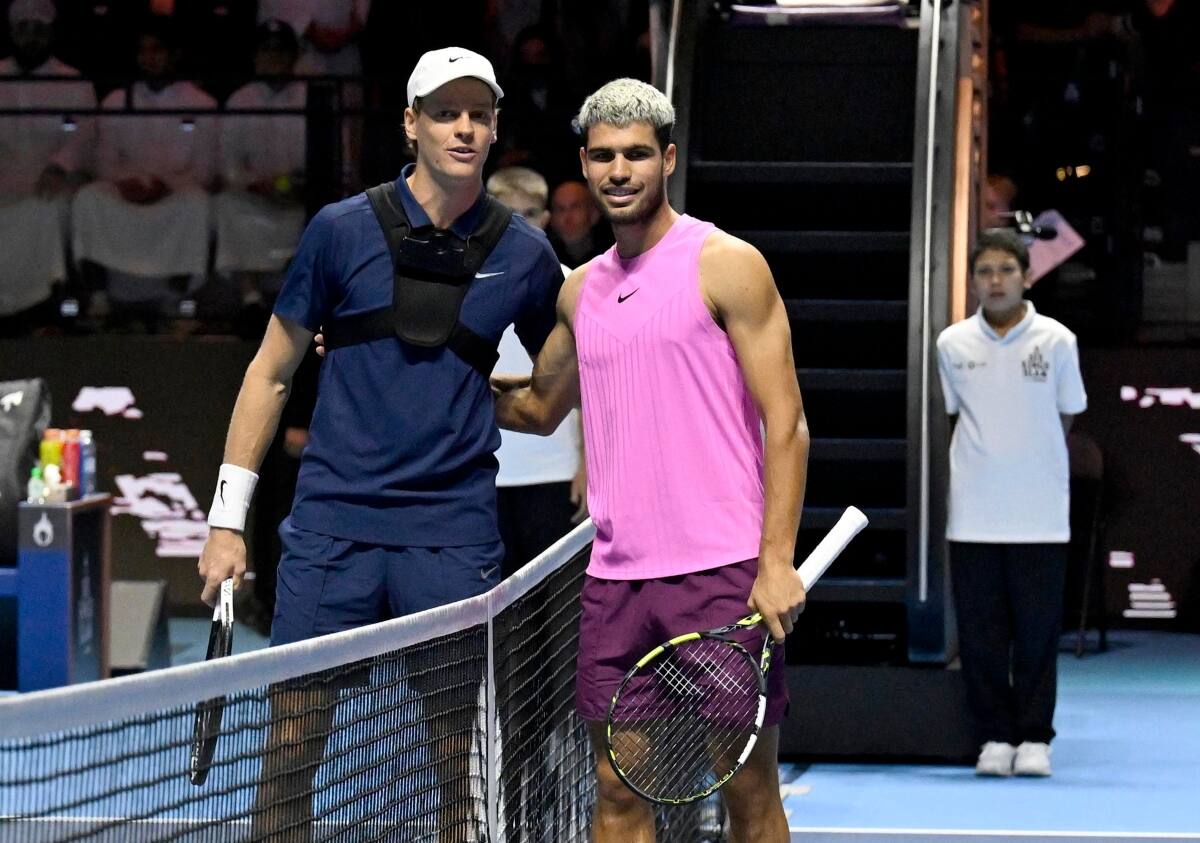 El italiano y el español buscan su último título de la temporada en el ATP Finals de Turín. Foto: EFE.