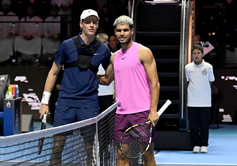 El italiano y el español buscan su último título de la temporada en el ATP Finals de Turín. Foto: EFE.