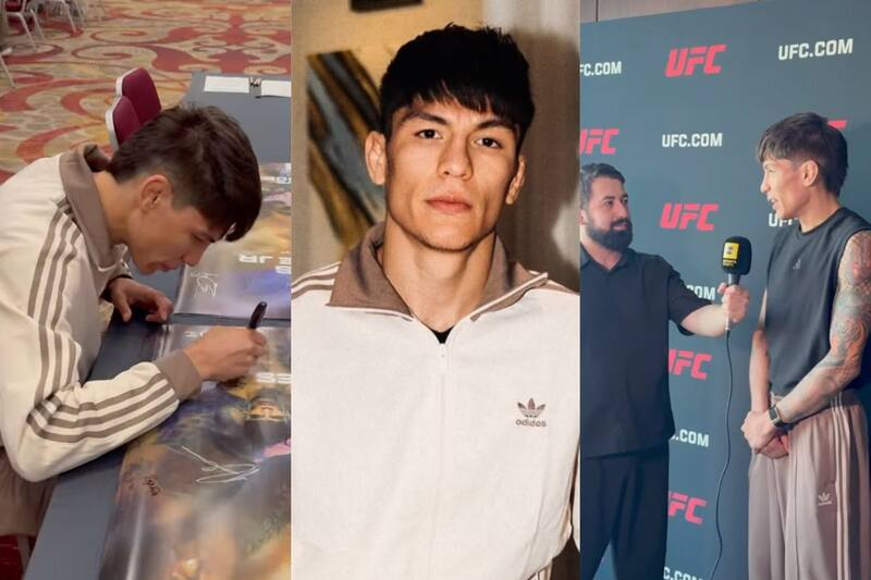 en la promoción del UFC Fight Night Bakú