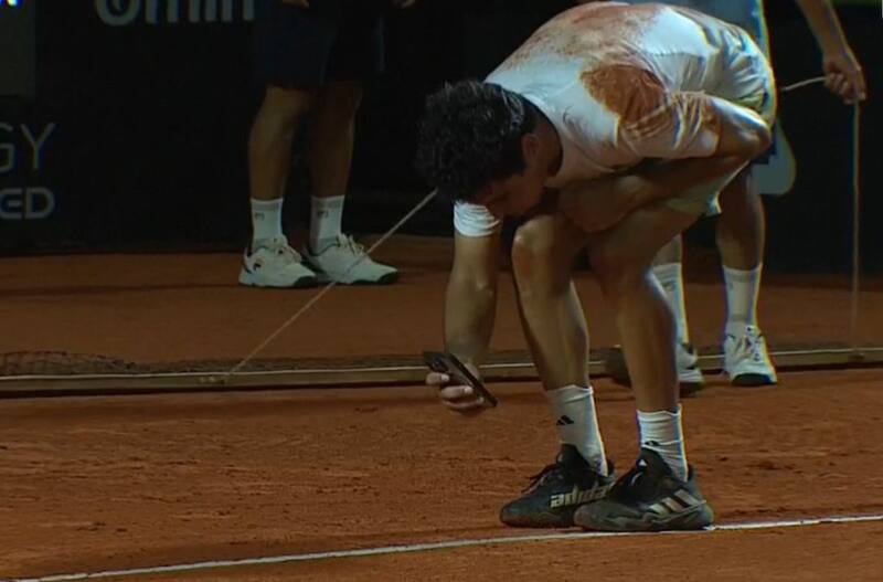 el español protagonizó un particular momento en el ATP de Córdoba.