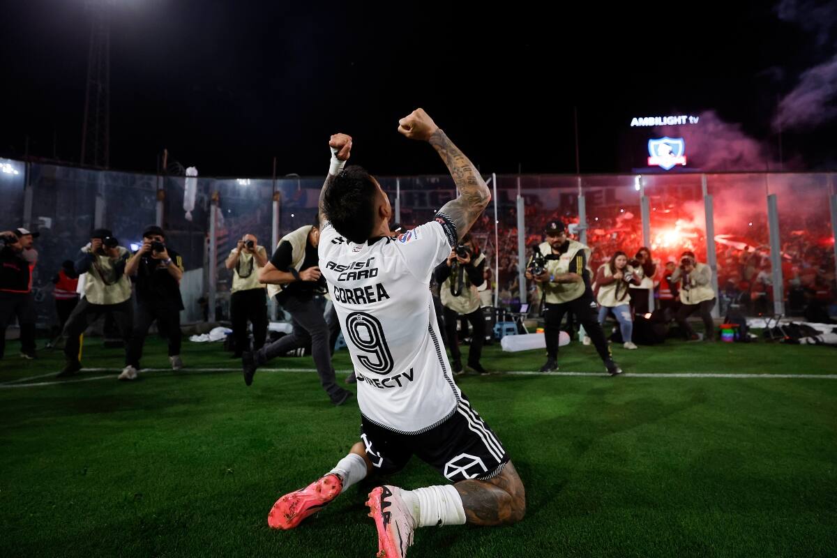 Javier Correa comenzó a hacer goles en Colo Colo. Foto: Agencia Aton.