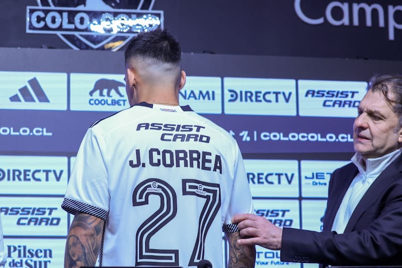 Javier Correa ocupará la camiseta número 27 en Colo Colo