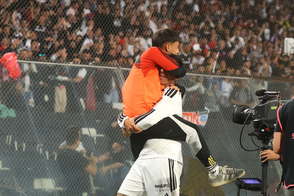 Celebraron al borde de la cancha los goles ante Coquimbo Unido. Foto: ATON.